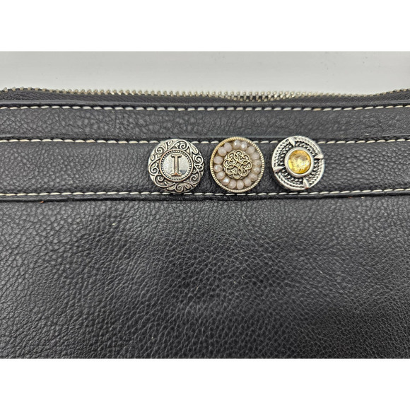 Gingersnaps Womens Black Wristlet Wallet Coin Card‎ Purse - Picture 3 of 7
